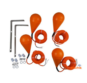 Grundfos Float switch set MS1 2pcs 10m + wallh